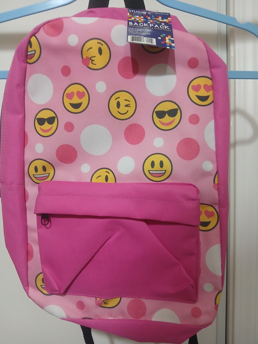 Emoji Pink Kids Backpack